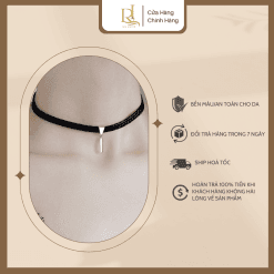 Vòng cổ Choker bạc